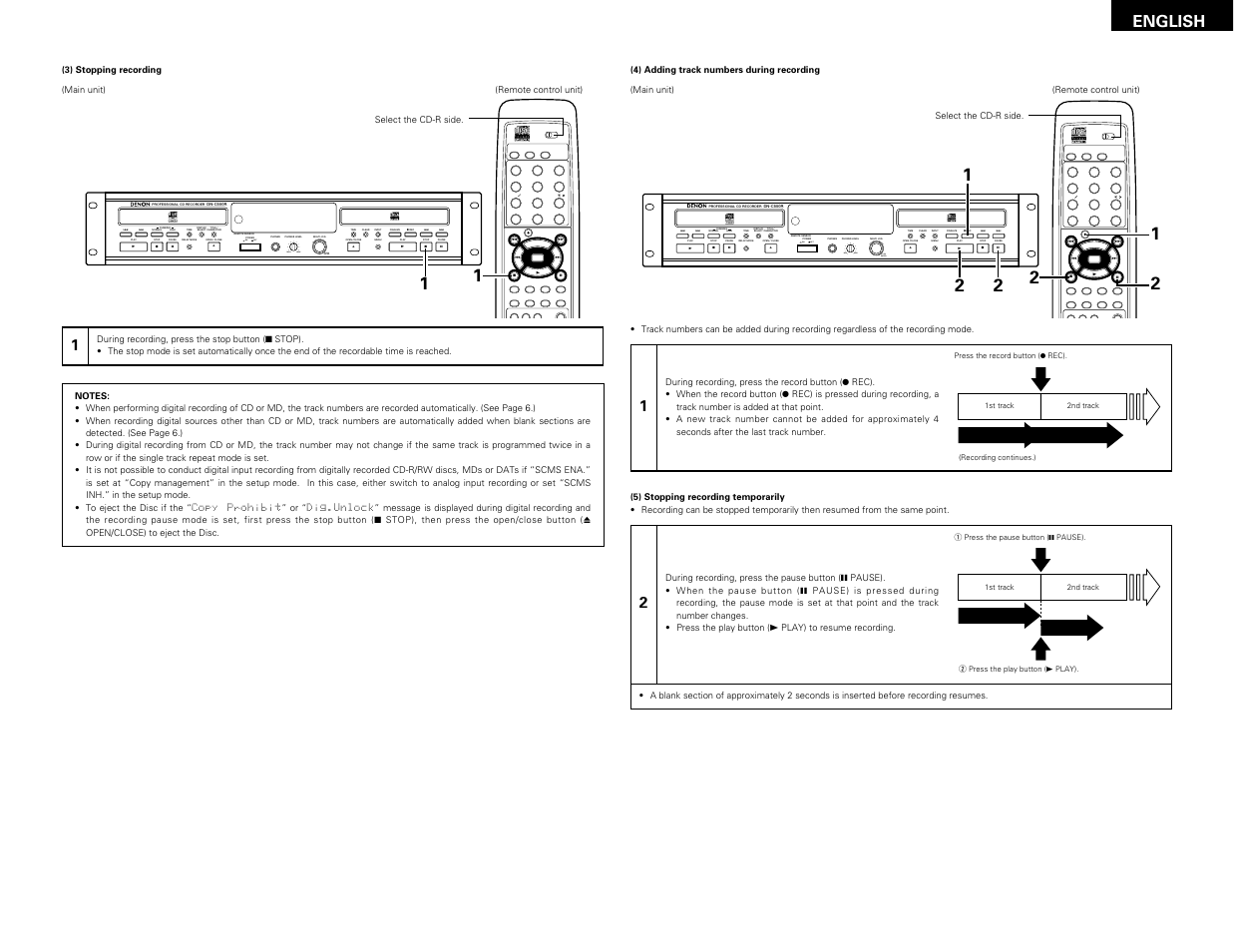 English | Denon DN-C550R User Manual | Page 17 / 35