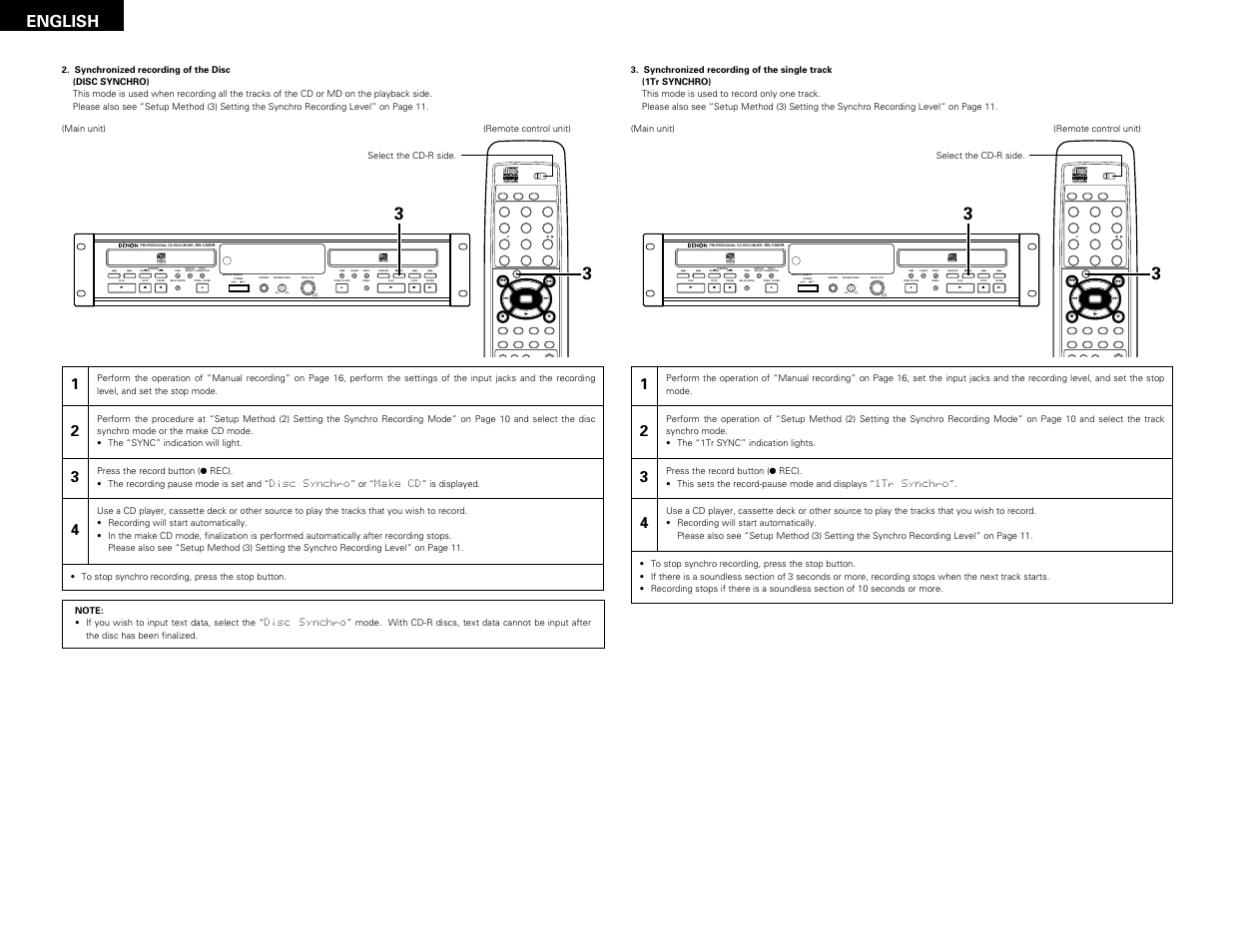English | Denon DN-C550R User Manual | Page 18 / 35
