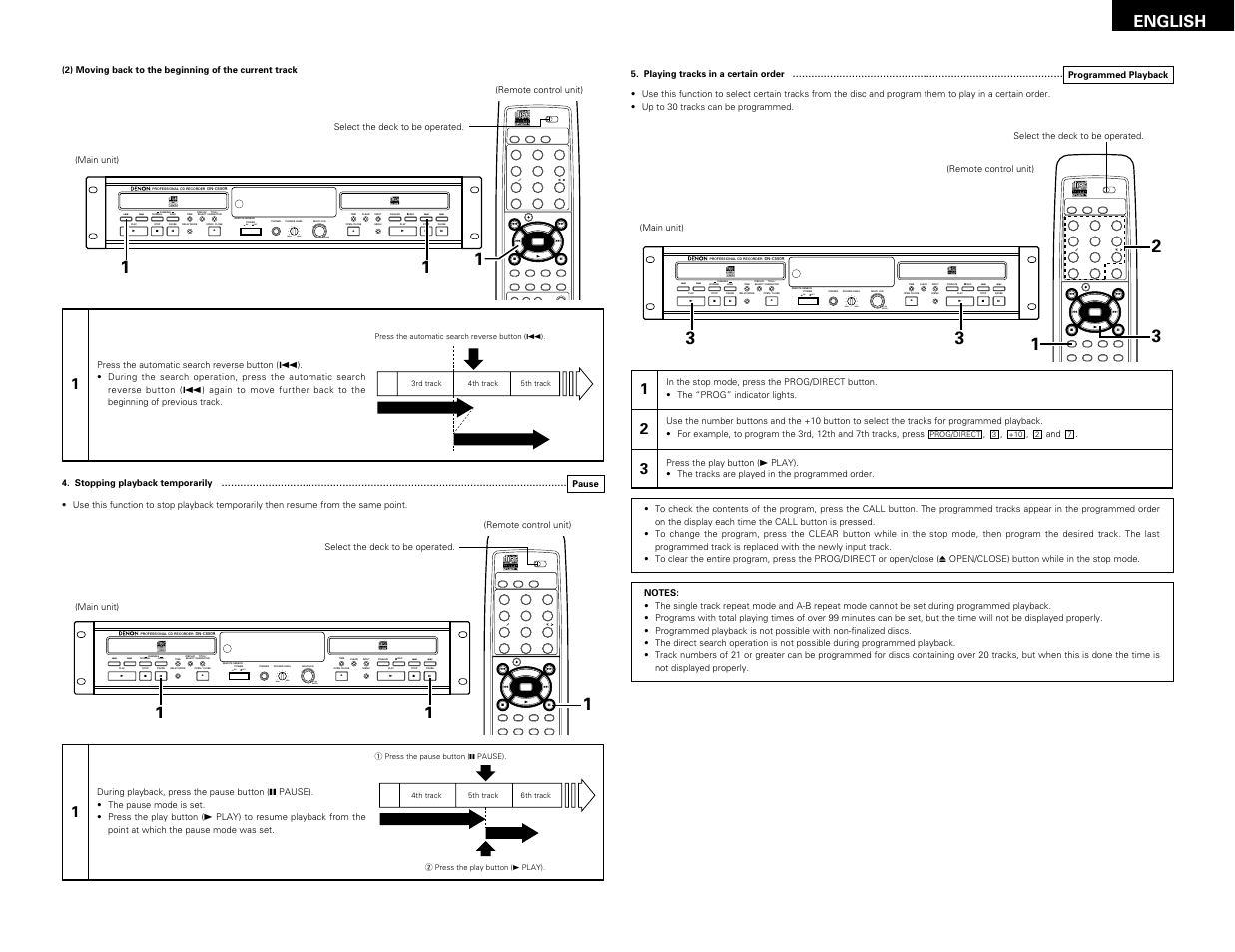 English | Denon DN-C550R User Manual | Page 21 / 35