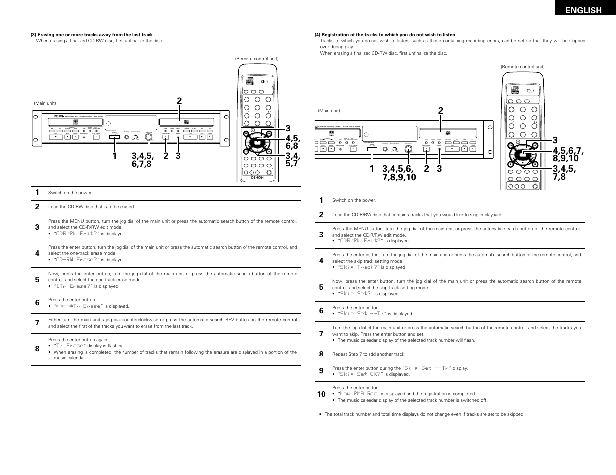 English | Denon DN-C550R User Manual | Page 29 / 35