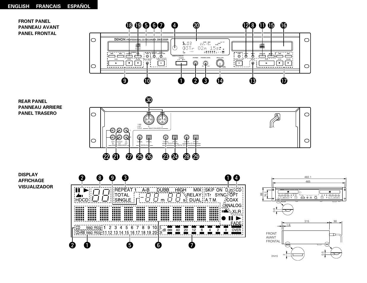Denon DN-C550R User Manual | Page 3 / 35