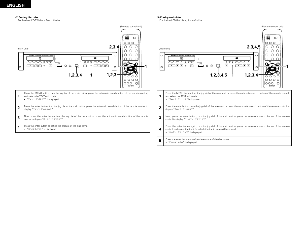 English | Denon DN-C550R User Manual | Page 32 / 35