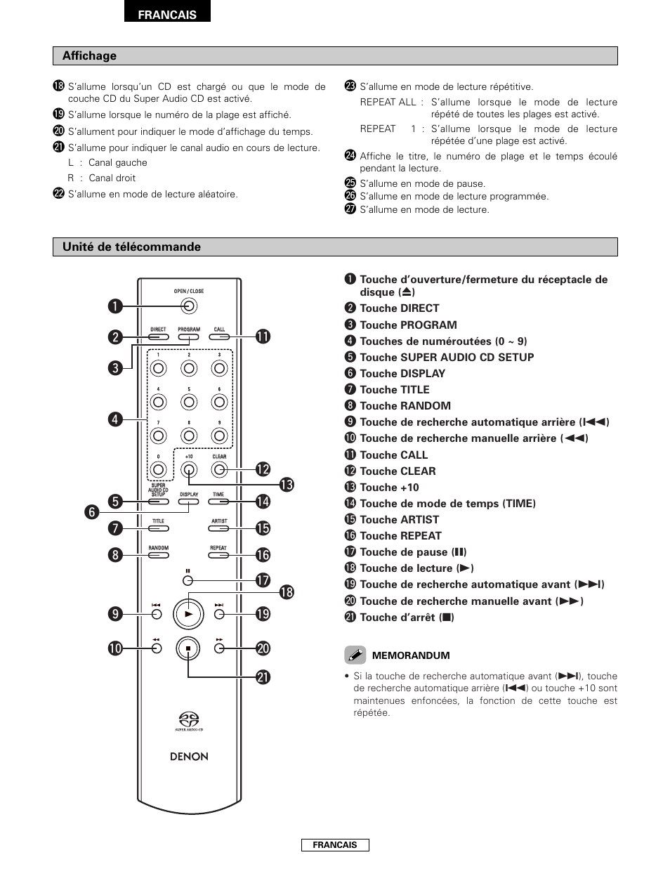 Denon DCD-2000AE User Manual | Page 34 / 90