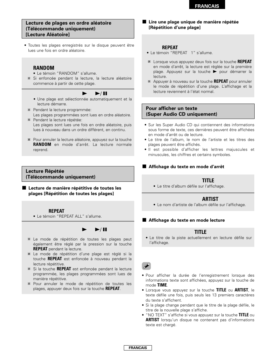 Denon DCD-2000AE User Manual | Page 39 / 90