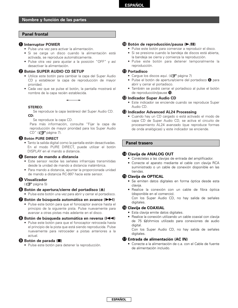 Denon DCD-2000AE User Manual | Page 57 / 90