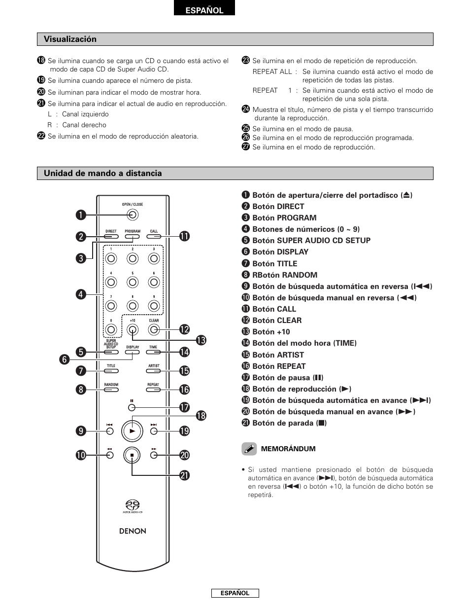 Denon DCD-2000AE User Manual | Page 58 / 90