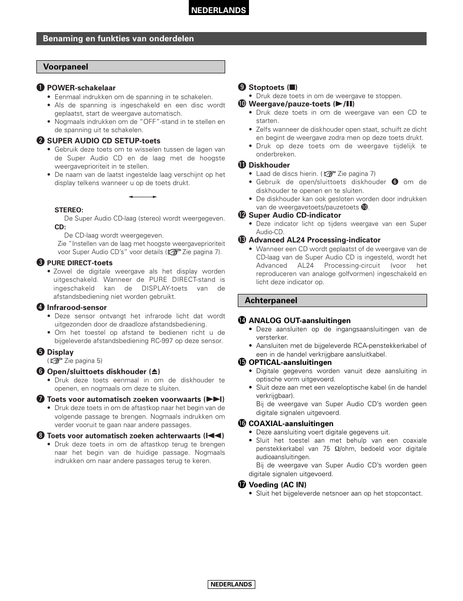 Denon DCD-2000AE User Manual | Page 69 / 90