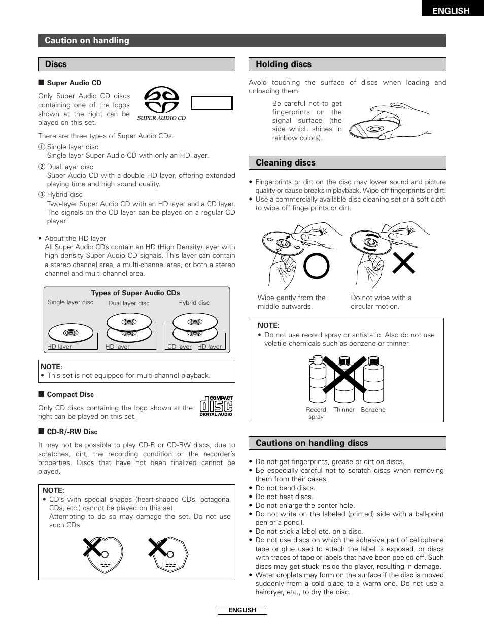 Stereo | Denon DCD-2000AE User Manual | Page 7 / 90