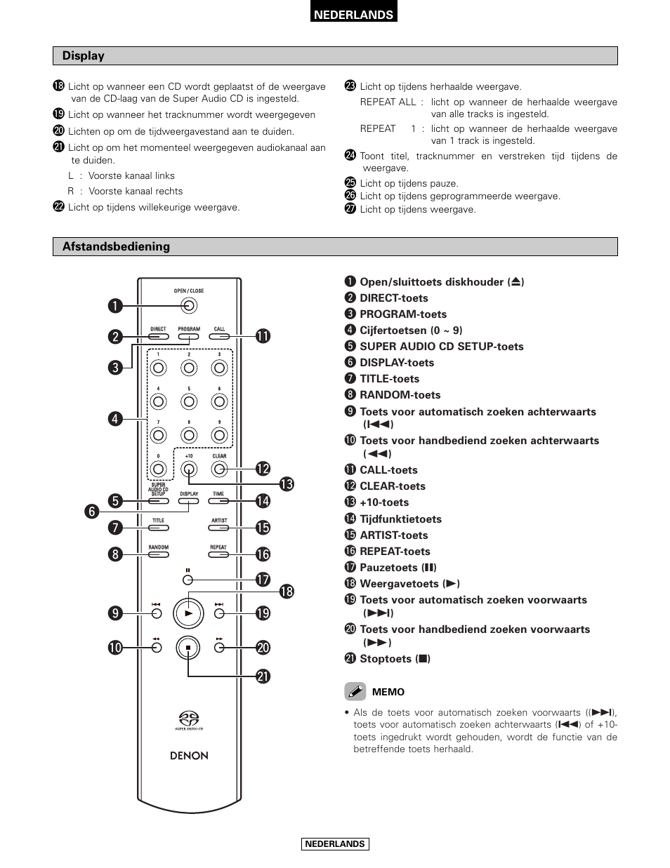 Denon DCD-2000AE User Manual | Page 70 / 90