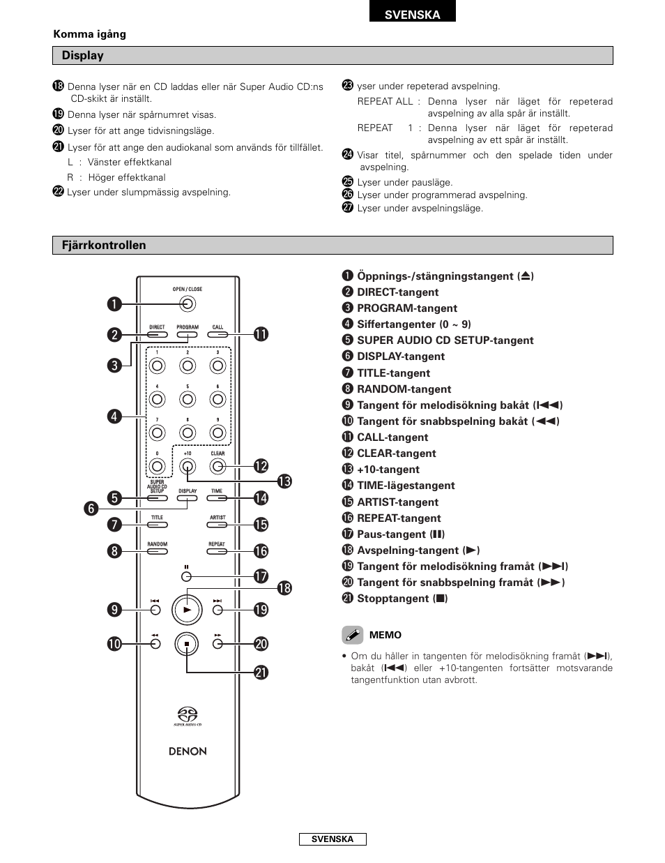 Denon DCD-2000AE User Manual | Page 82 / 90
