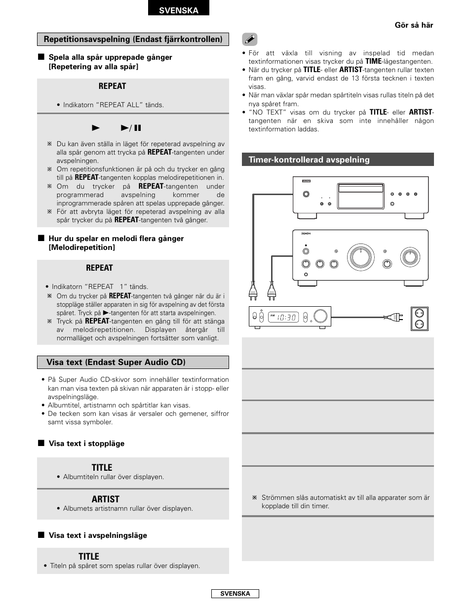 Denon DCD-2000AE User Manual | Page 87 / 90