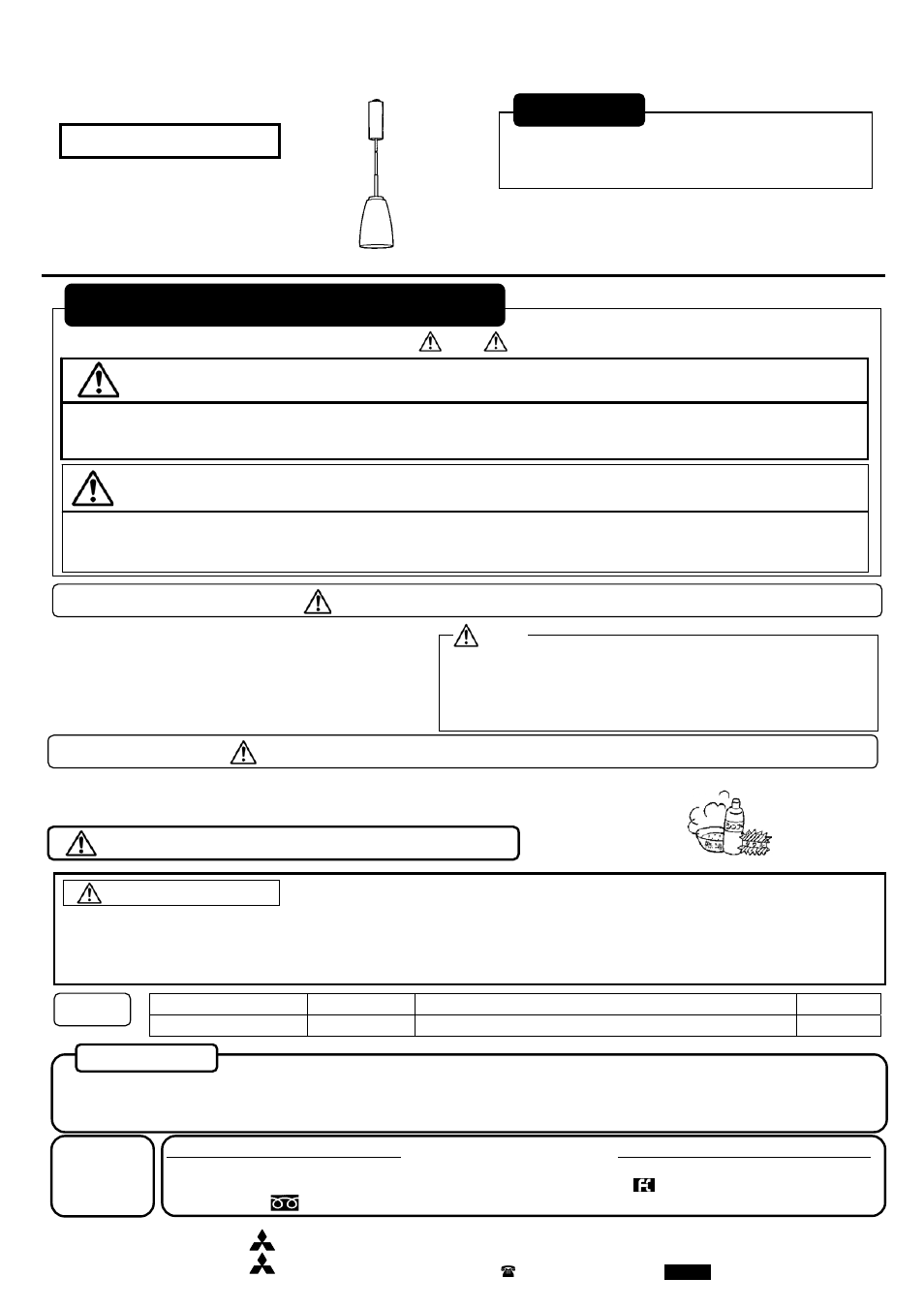 MITSUBISHI ELECTRIC LP3215RD User Manual | 2 pages