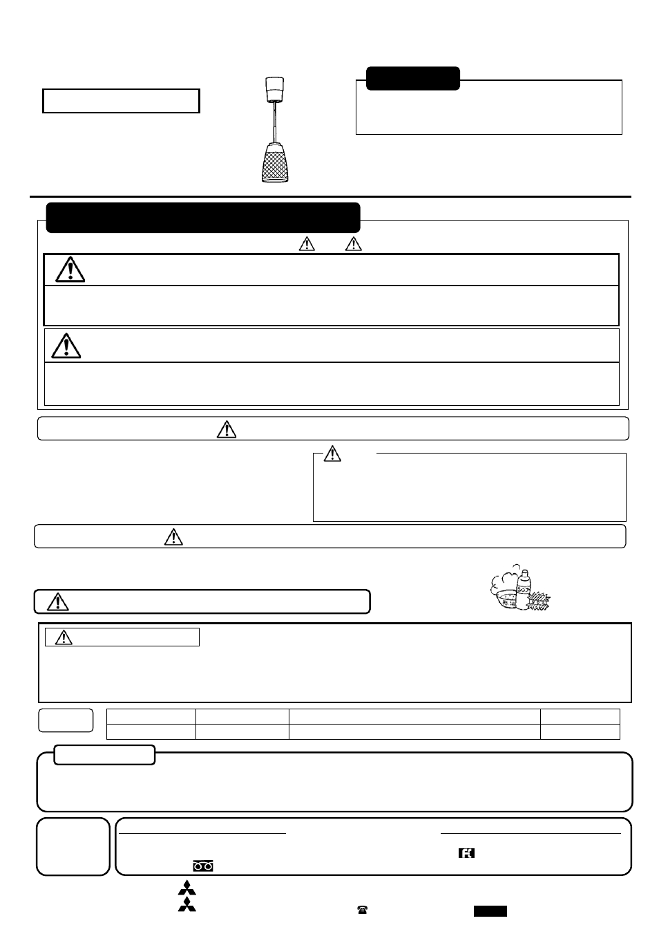 MITSUBISHI ELECTRIC LP3216 User Manual | 2 pages