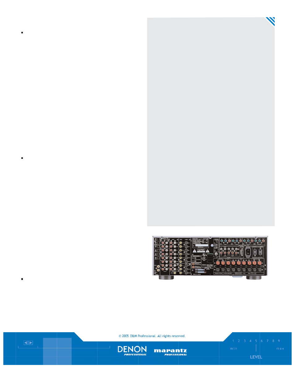 Avr-985sp | Denon AVR-985SP User Manual | Page 2 / 2