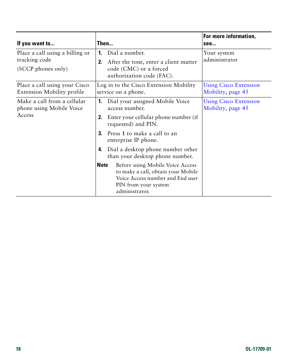 Cisco IP Phone 7942G User Manual | Page 26 / 98