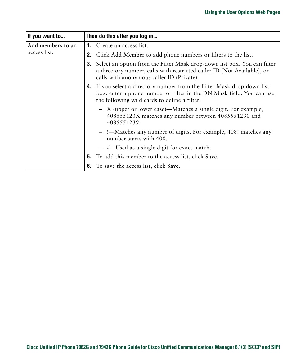 Cisco IP Phone 7942G User Manual | Page 79 / 98