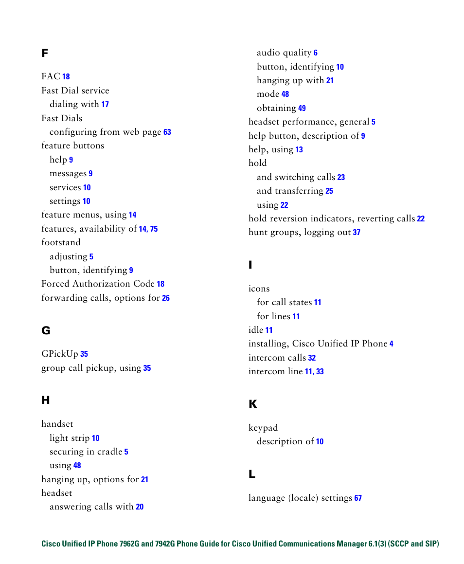 Cisco IP Phone 7942G User Manual | Page 91 / 98