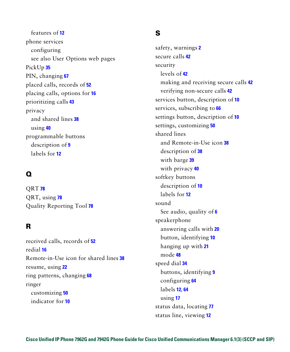 Cisco IP Phone 7942G User Manual | Page 93 / 98