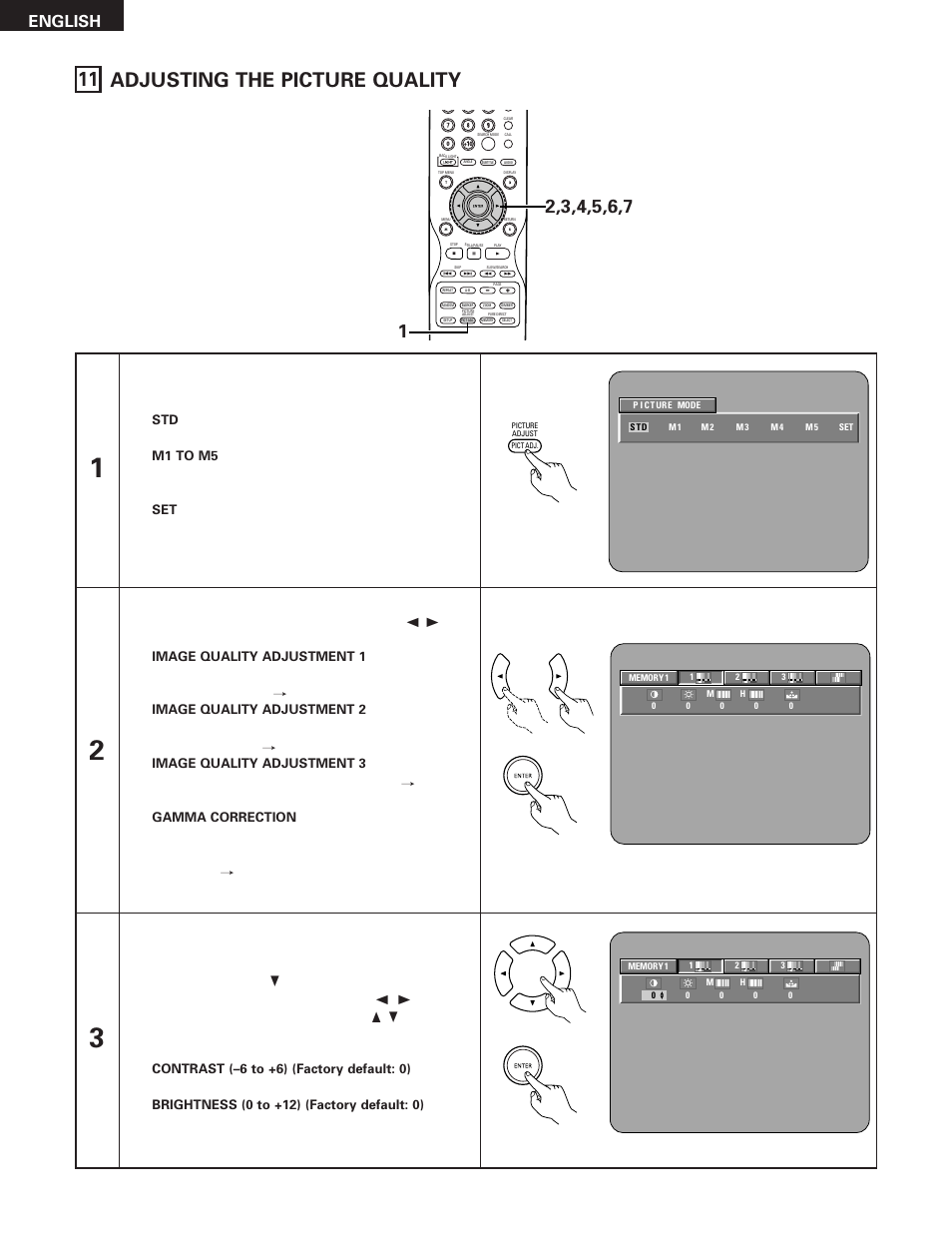 11 adjusting the picture quality, English | Denon DVD-5910 User Manual | Page 52 / 86