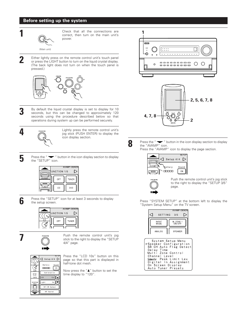 Denon AVR-5800 User Manual | Page 18 / 67