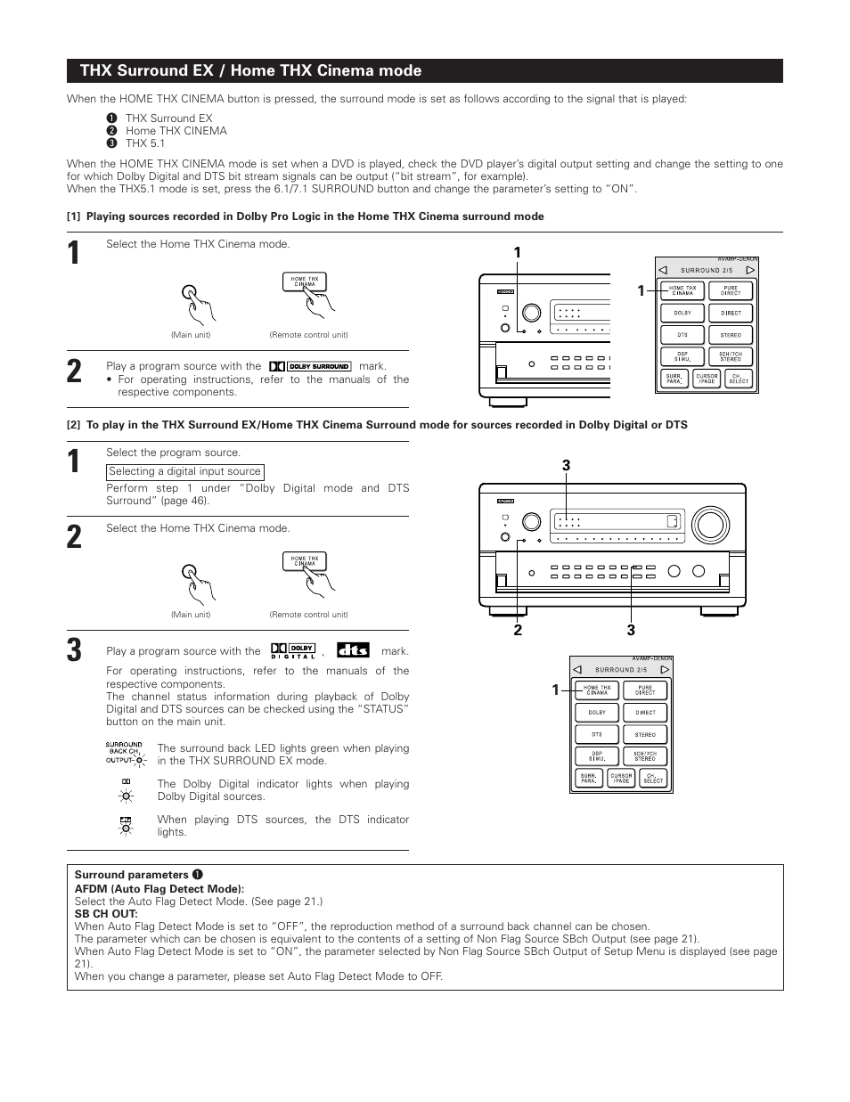 Denon AVR-5800 User Manual | Page 45 / 67