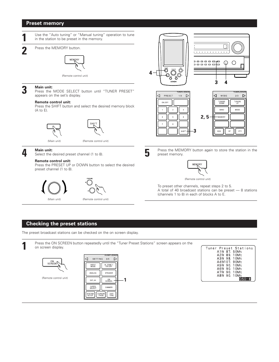 Denon AVR-5800 User Manual | Page 53 / 67