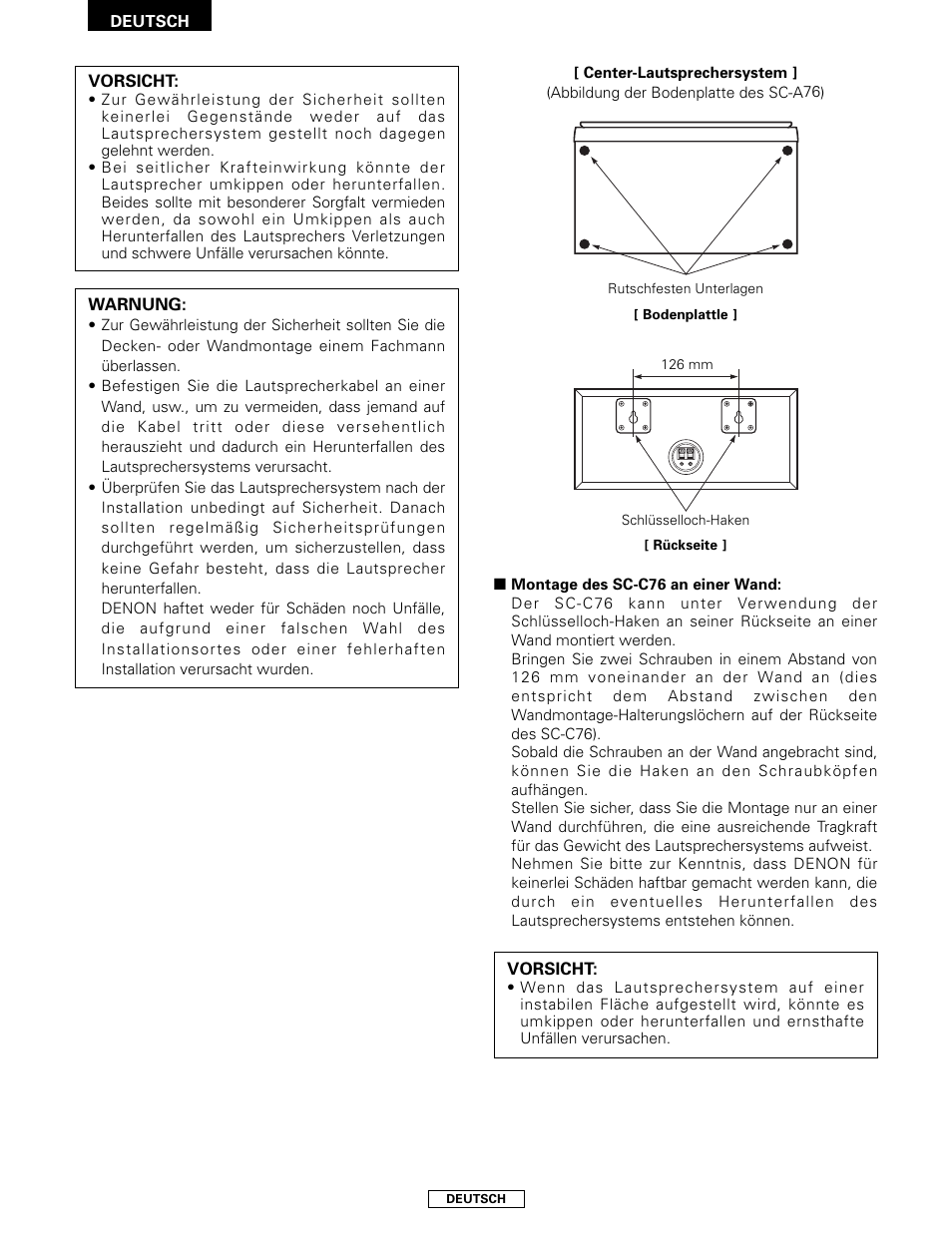Denon SYS-76HT User Manual | Page 18 / 79