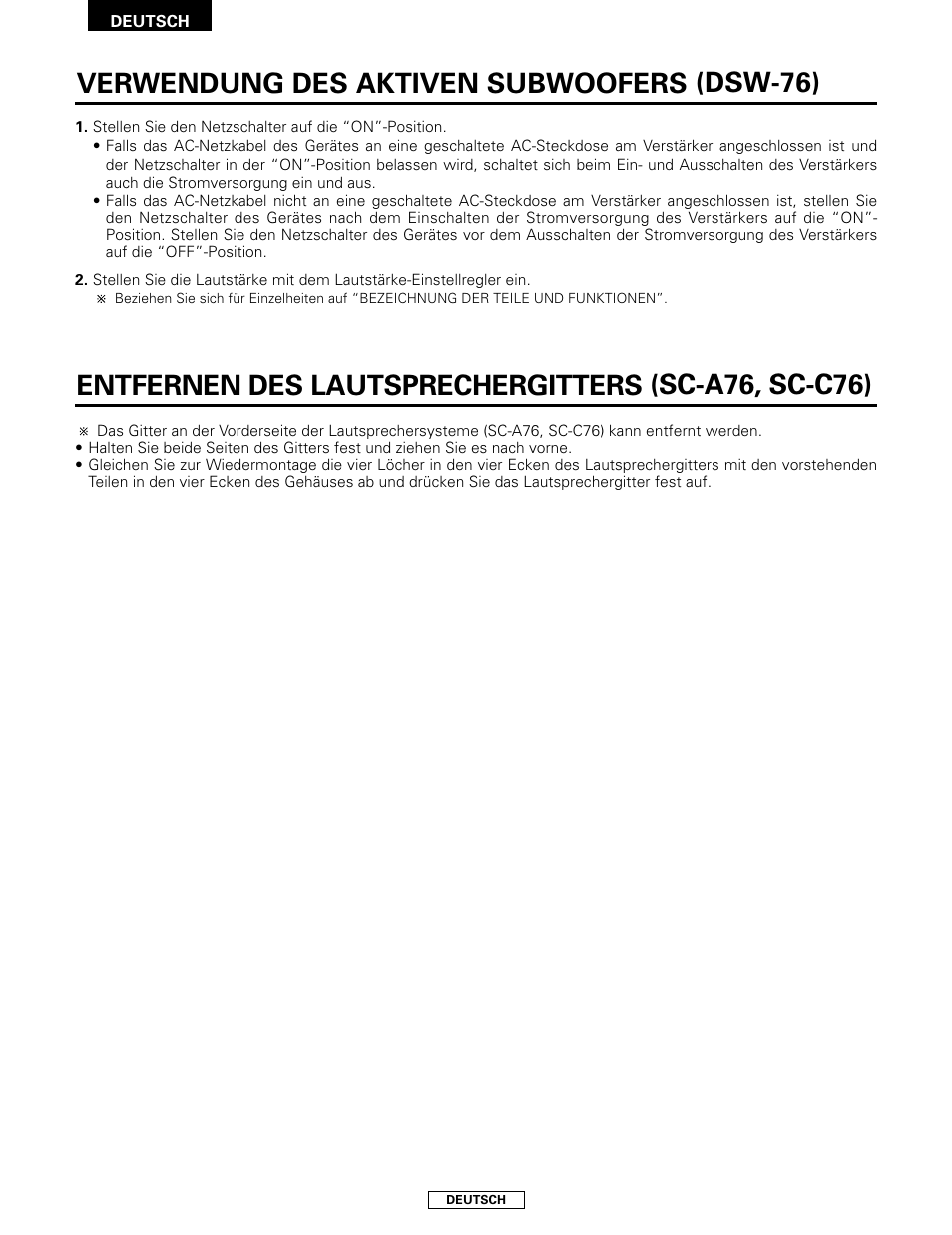 Denon SYS-76HT User Manual | Page 24 / 79