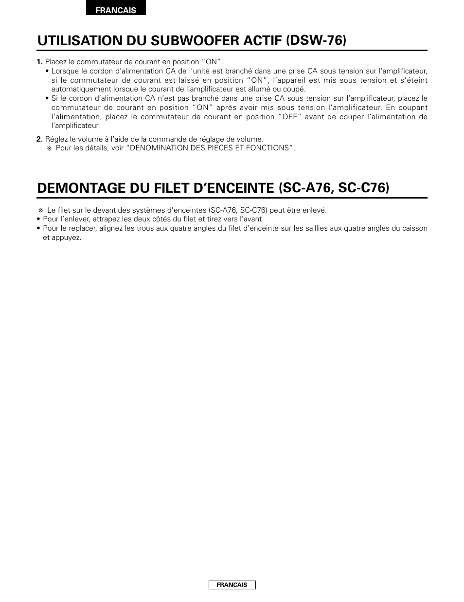Denon SYS-76HT User Manual | Page 34 / 79
