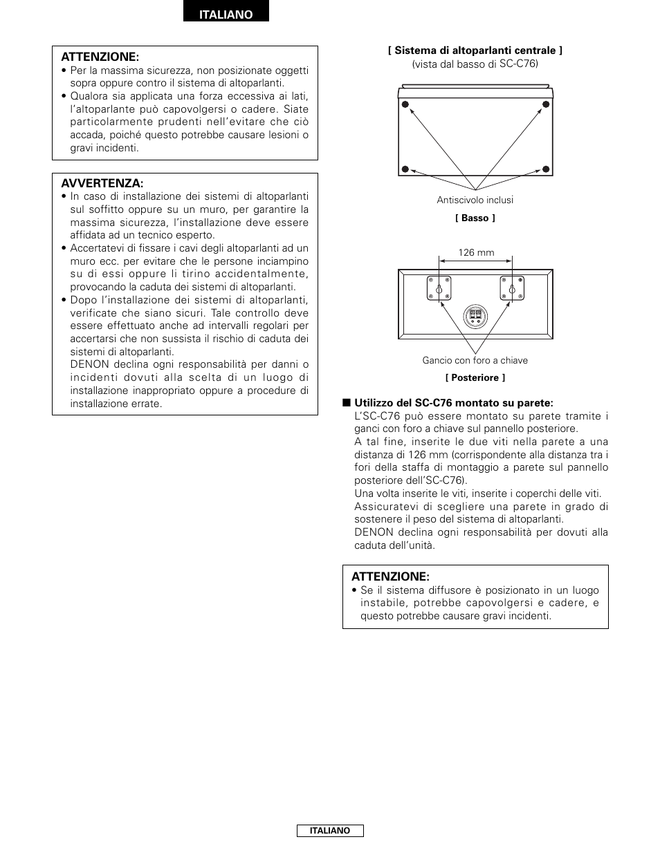 Denon SYS-76HT User Manual | Page 38 / 79