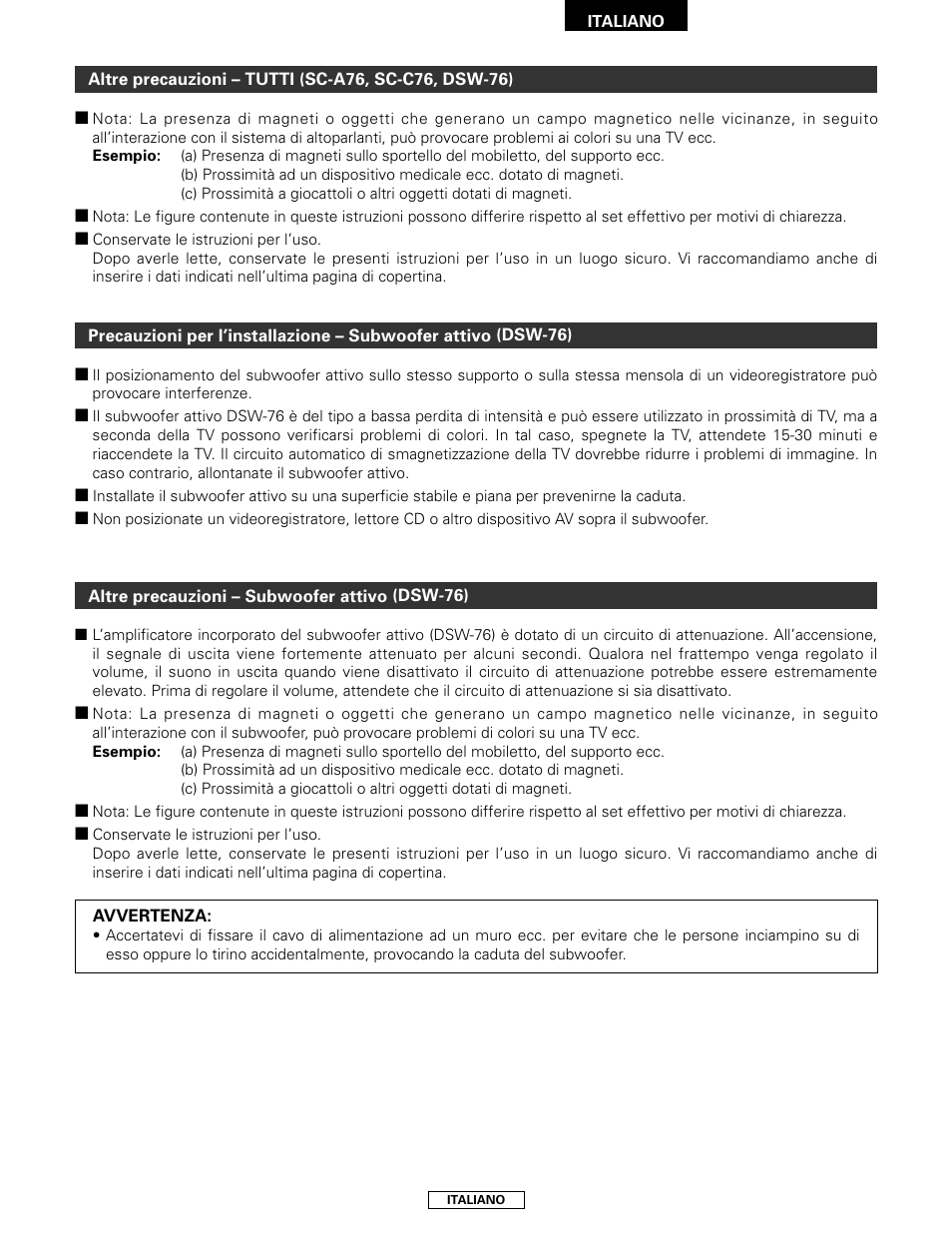 Denon SYS-76HT User Manual | Page 39 / 79