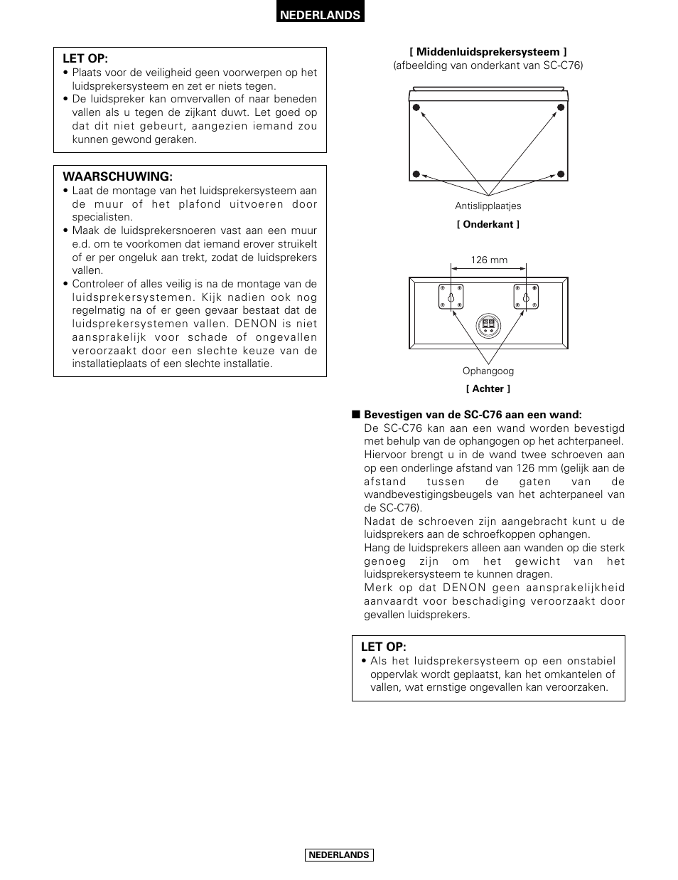 Denon SYS-76HT User Manual | Page 58 / 79