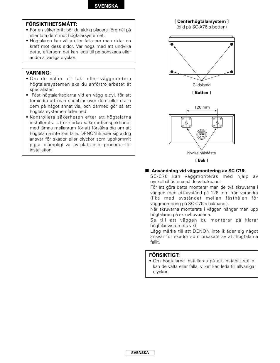 Denon SYS-76HT User Manual | Page 68 / 79