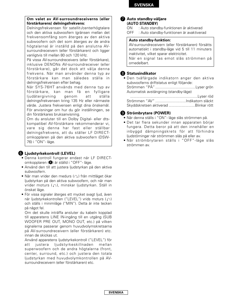 Denon SYS-76HT User Manual | Page 71 / 79