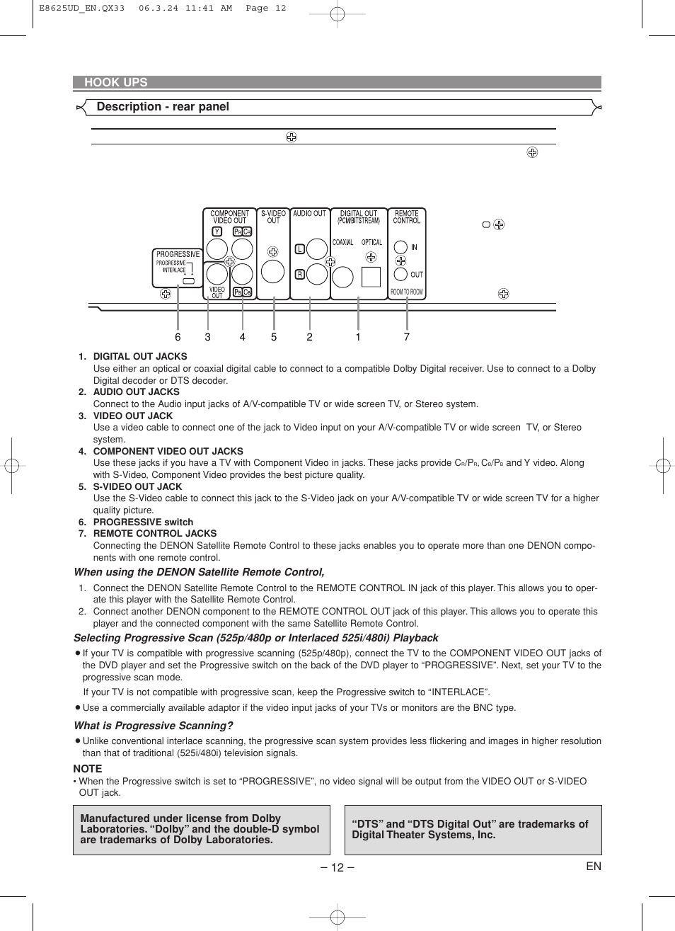 Denon DVM-1835 User Manual | Page 12 / 32