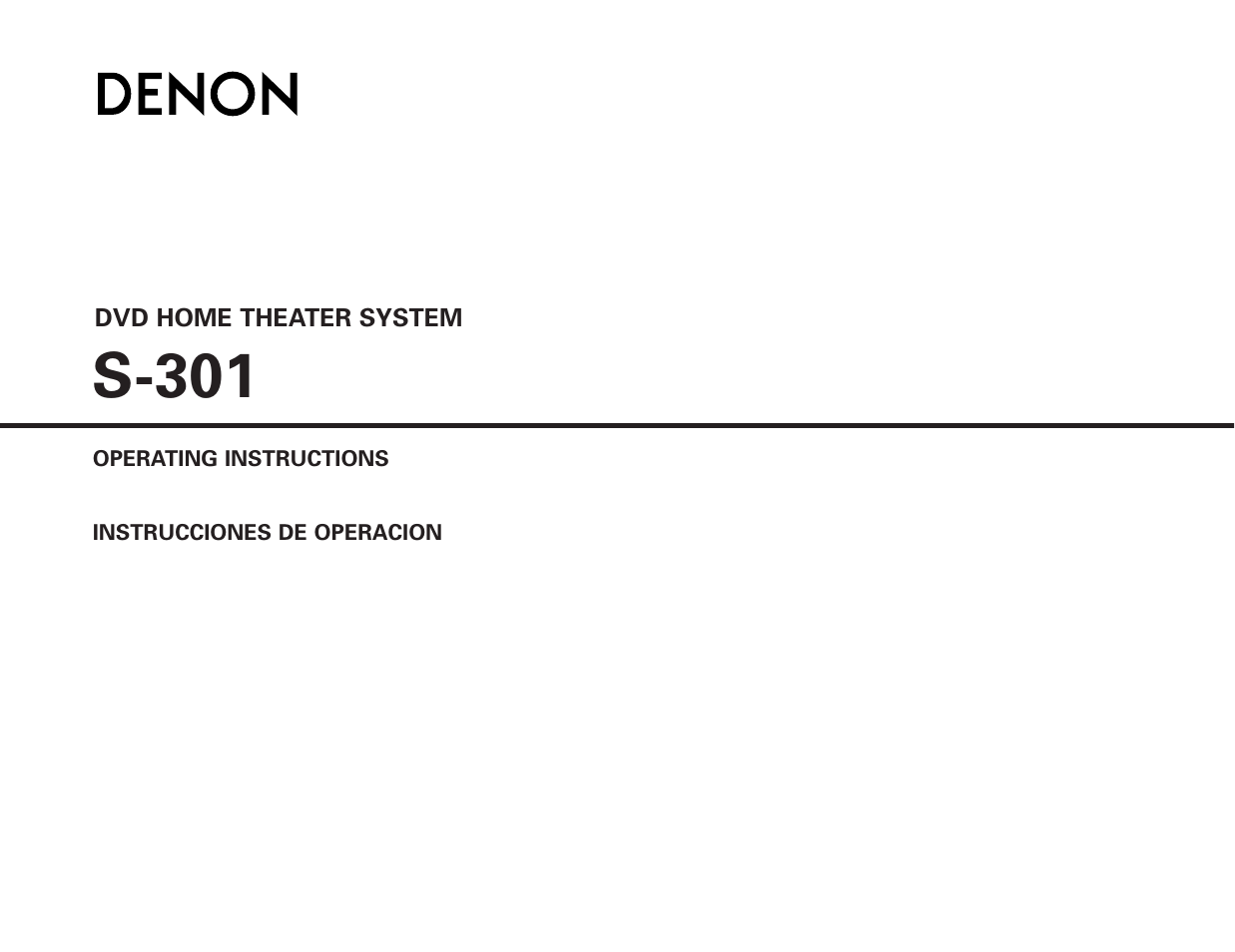 Denon S-301 User Manual | 148 pages