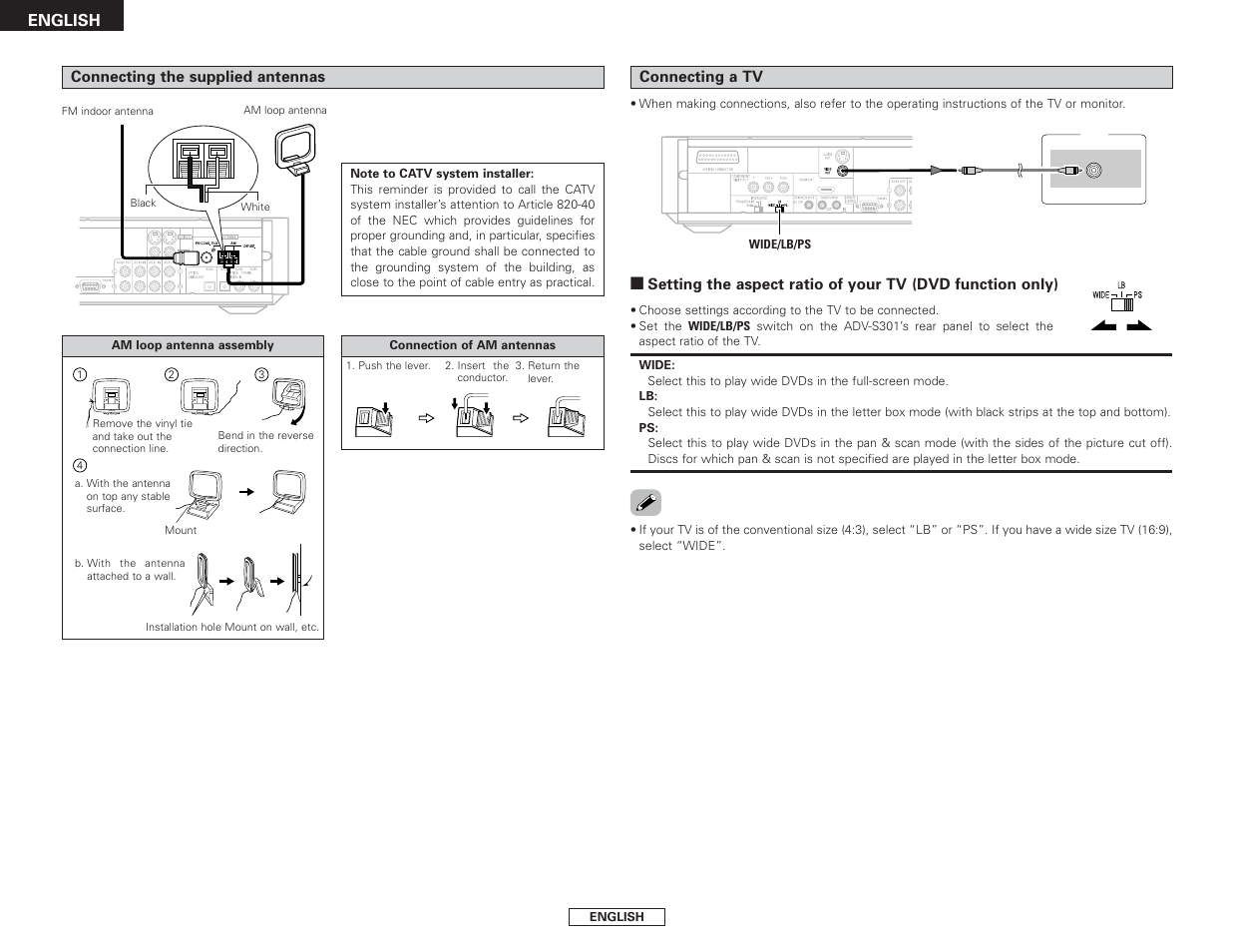 Denon S-301 User Manual | Page 14 / 148