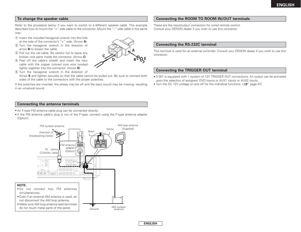 Denon S-301 User Manual | Page 21 / 148