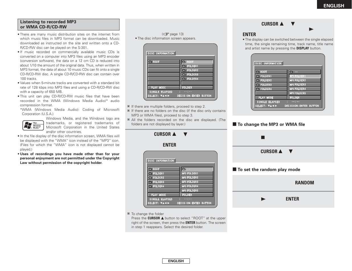 Denon S-301 User Manual | Page 25 / 148