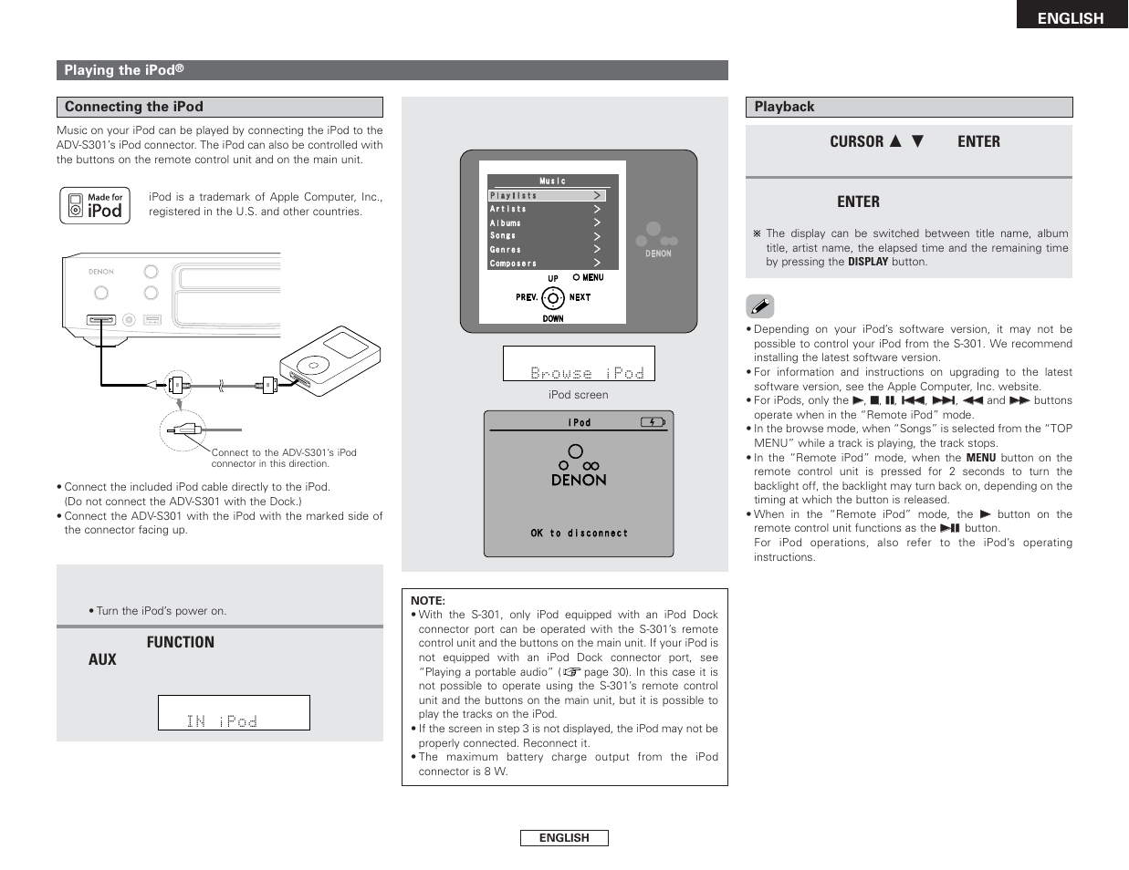 Denon S-301 User Manual | Page 31 / 148