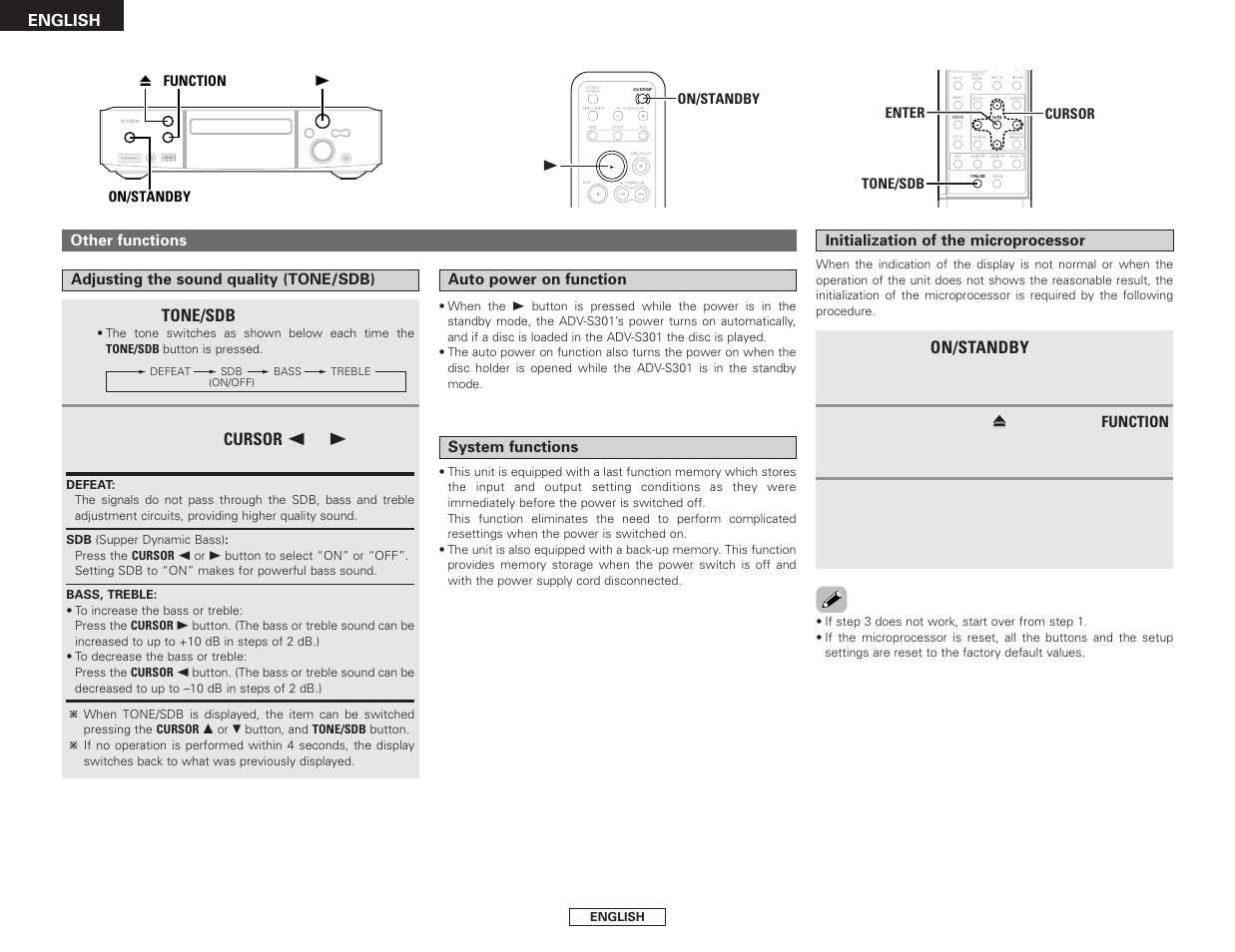 Denon S-301 User Manual | Page 48 / 148