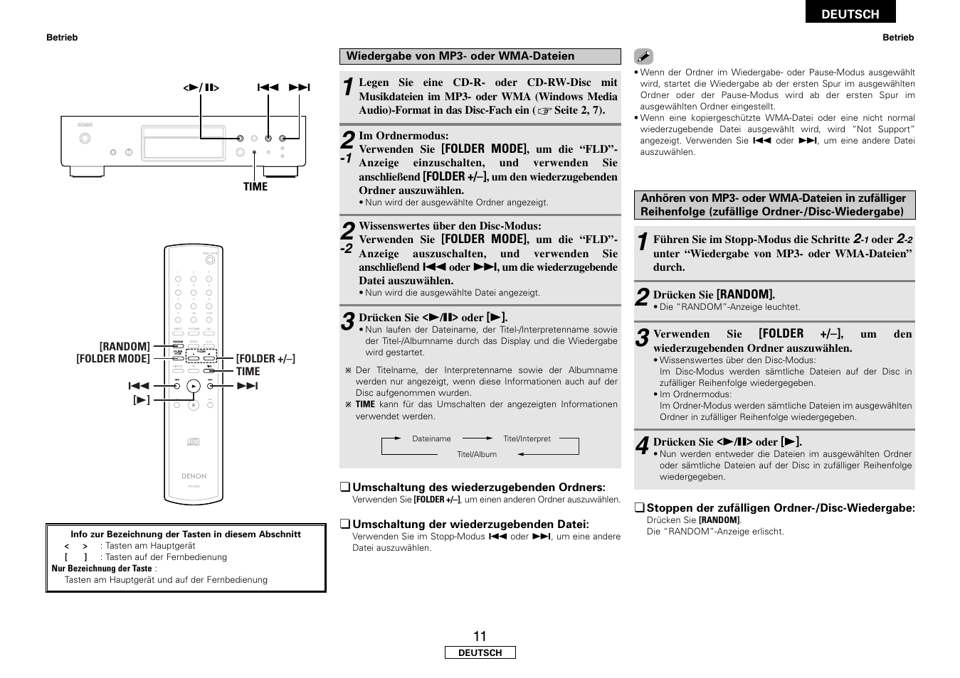 Denon DCD-700AE User Manual | Page 29 / 104