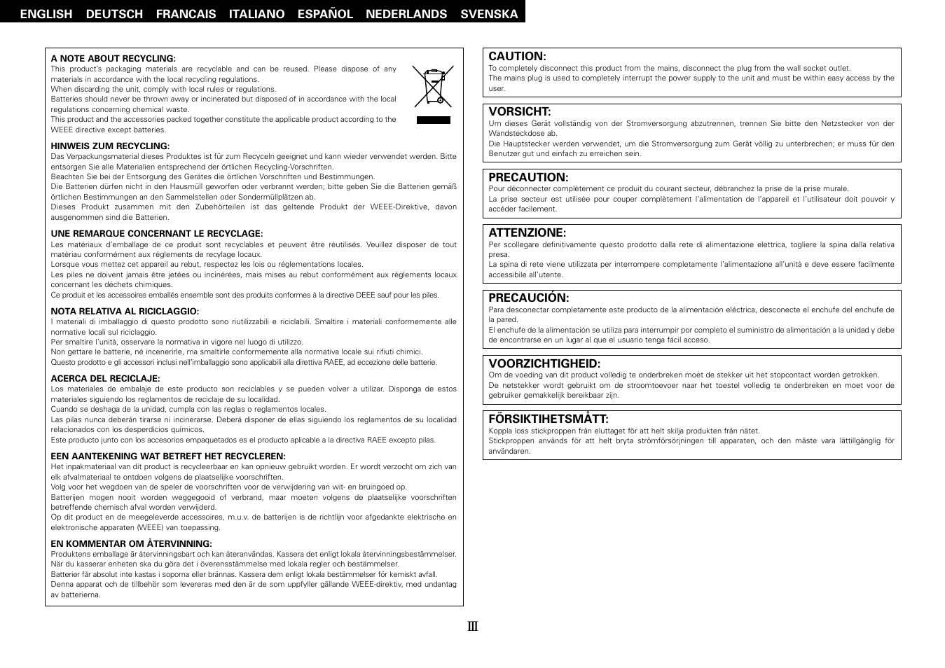 Denon DCD-700AE User Manual | Page 4 / 104