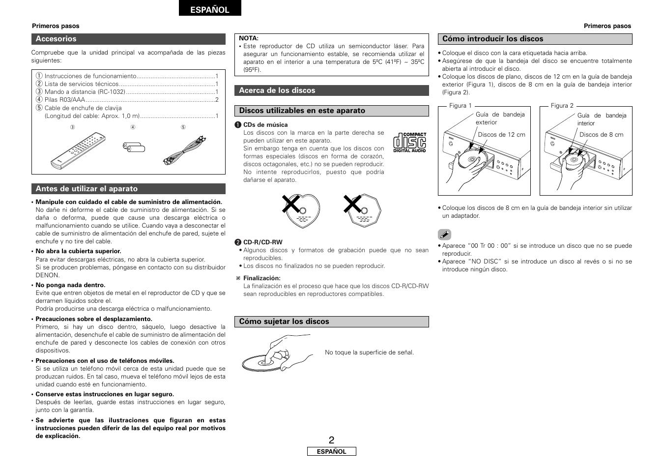 Denon DCD-700AE User Manual | Page 62 / 104