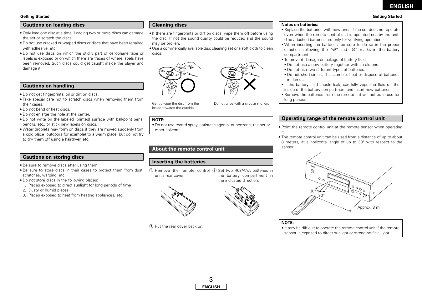 Denon DCD-700AE User Manual | Page 7 / 104