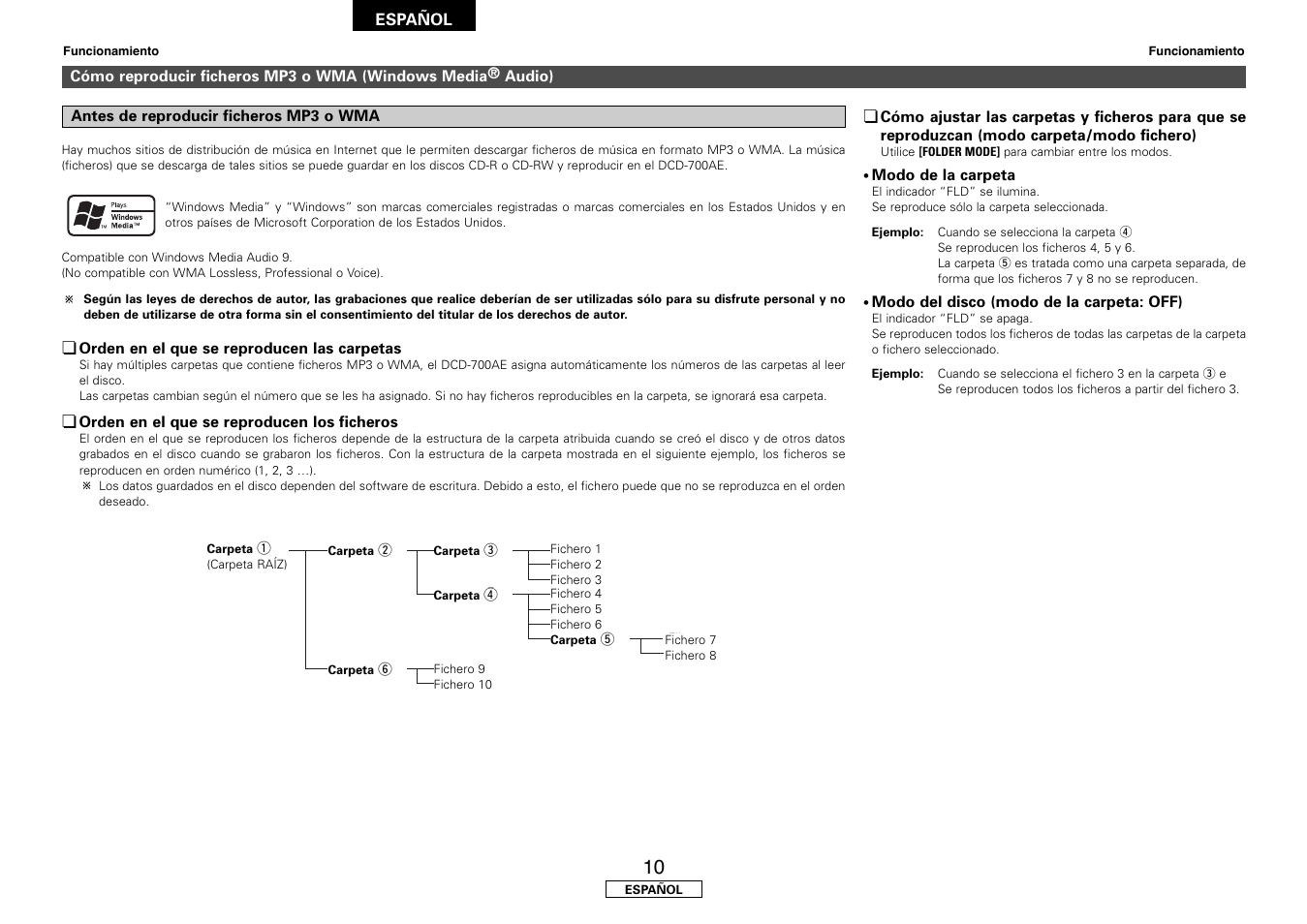 Denon DCD-700AE User Manual | Page 70 / 104