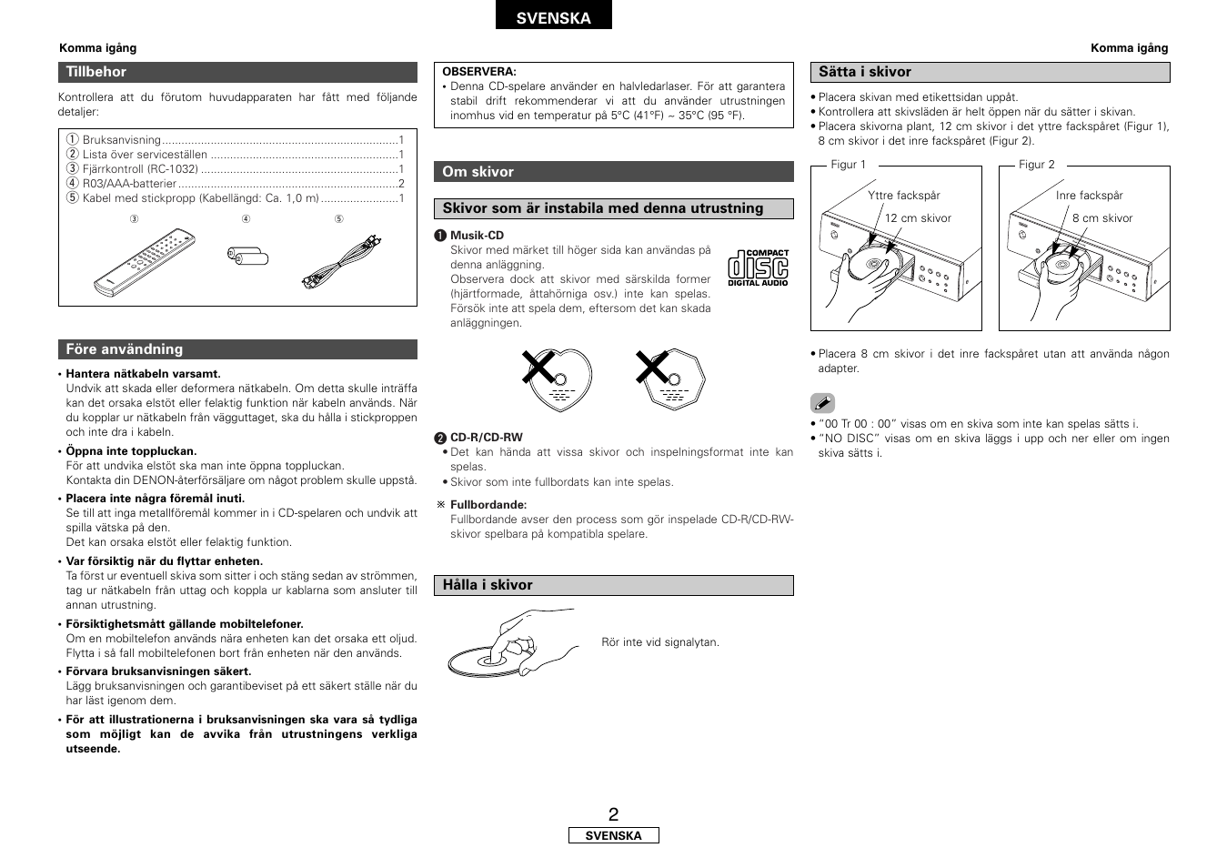 Denon DCD-700AE User Manual | Page 90 / 104