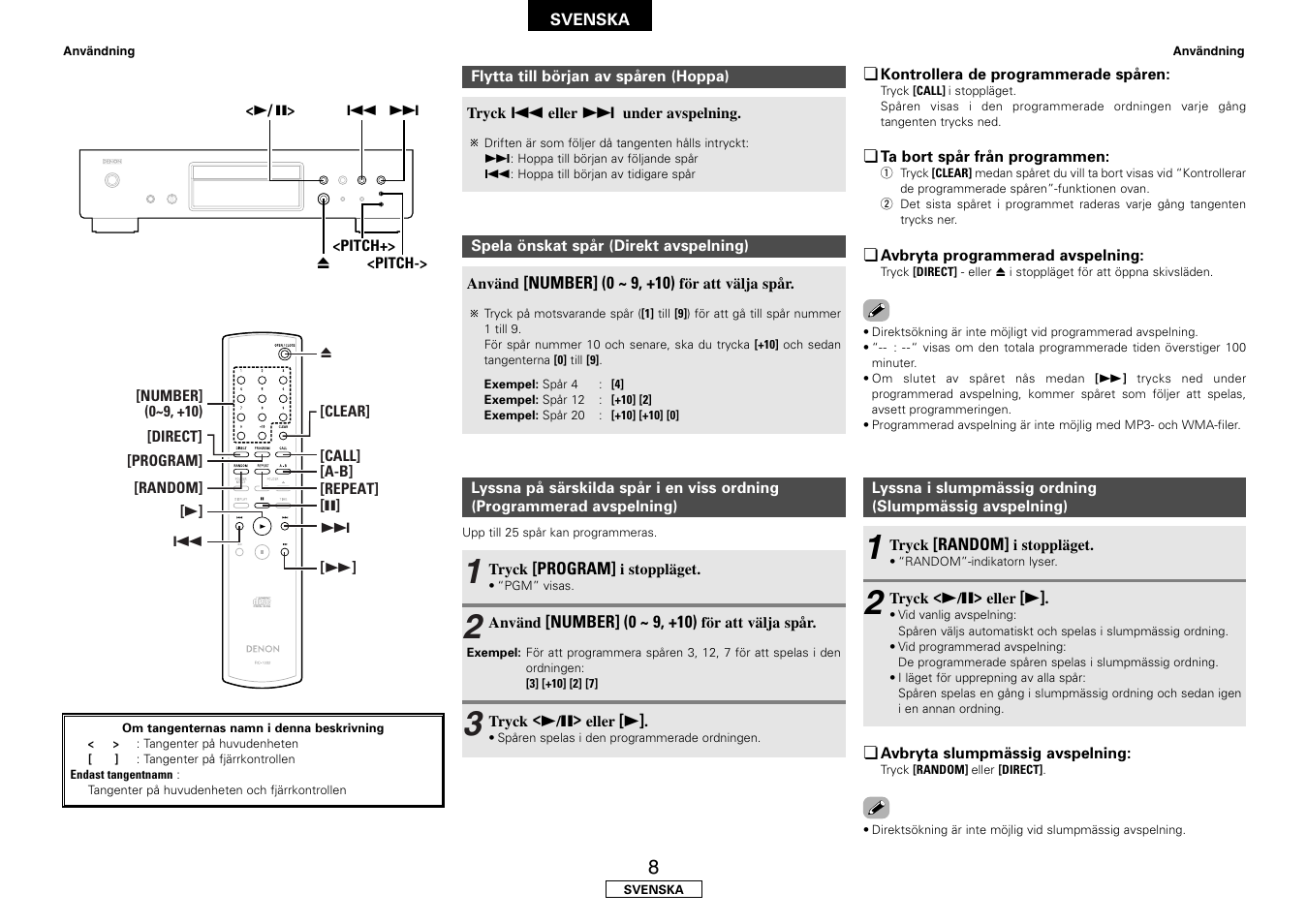 Denon DCD-700AE User Manual | Page 96 / 104