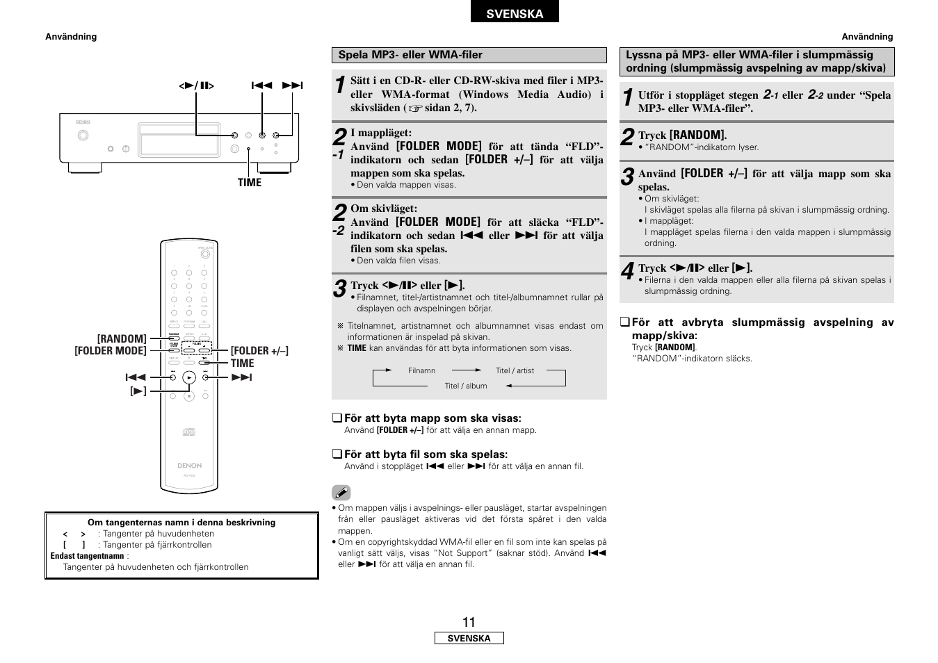 Denon DCD-700AE User Manual | Page 99 / 104