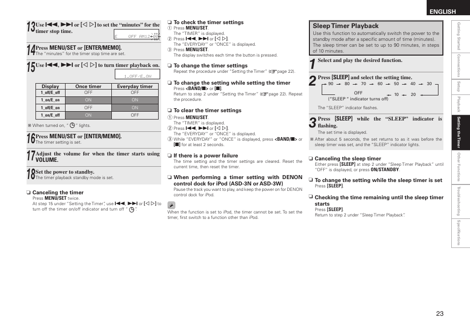 Denon RCD-M37 User Manual | Page 27 / 39